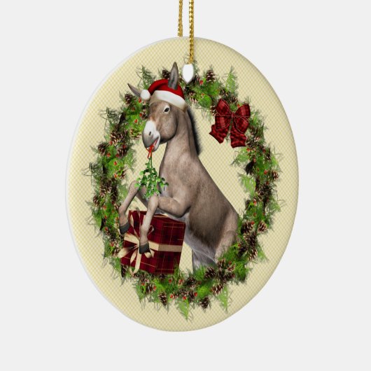 Italiaans kerstDonkey Wreath Ornament (Rechts)