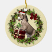 Italiaans kerstDonkey Wreath Ornament (Voorkant)