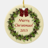 Italiaans kerstDonkey Wreath Ornament (Achterkant)