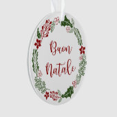 Italiaans kerstfeest, Buon Natale Ornament (voorkant)