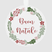 Italiaans kerstfeest, Buon Natale Ornament (achterkant)