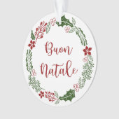 Italiaans kerstfeest, Buon Natale Ornament (voorkant)
