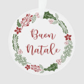 Italiaans kerstfeest, Buon Natale Ornament (voorkant)