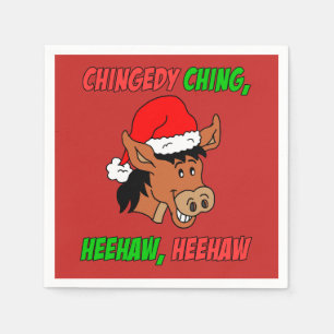 Italiaans kerstfeest Donkey Holiday Servet