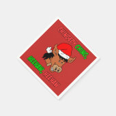 Italiaans kerstfeest Donkey Holiday Servet (Hoek)