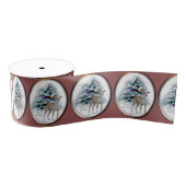 Italiaans kerstfeest grosgrain lint (Spoel)