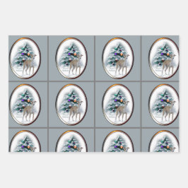 Italiaans kerstfeest inpakpapier vel