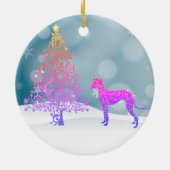 Italiaans kerstfeest keramisch ornament (Achterkant)