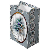 Italiaans kerstfeest medium cadeauzakje (Voorkant Gekanteld)