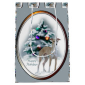 Italiaans kerstfeest medium cadeauzakje (Achterkant)