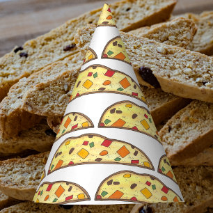 Italiaans kerstfeestfeest met biscotti - feestdag feesthoedjes