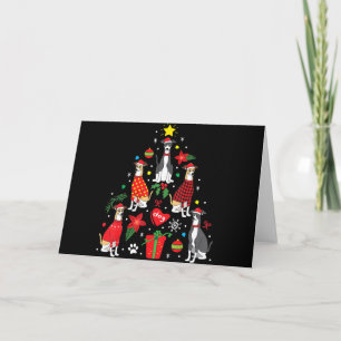 Italiaans kerstsierboom met grijze hond Mam Kaart