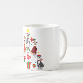 Italiaans kerstsierboom met grijze hond Mam Koffiemok (Voorkant rechts)