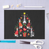 Italiaans kerstsierboom met grijze hond Mam Tissuepapier (Craft)