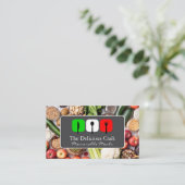 Italiaans keukenlogo | Verse producten Visitekaartje (Staand voorkant)