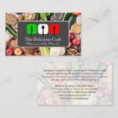 Italiaans keukenlogo | Verse producten Visitekaartje (Voorkant / Achterkant)