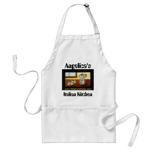 Italiaans Kitchen Apron - Gepersonaliseerd Standaard Schort (Voorkant)