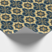 Italiaans klassiek patroon met vloerbedekking - na cadeaupapier (Hoek)