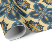 Italiaans klassiek patroon met vloerbedekking - na cadeaupapier (Rol Hoek)