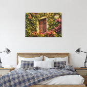 Italiaans Klimop Raam Canvas Afdruk (Insitu (Slaapkamer))