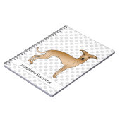 Italiaans knabberd knuppel met aangepaste tekst notitieboek (Linkerzijde)