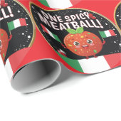 Italiaans kruidig gehaktbal design met Italiaanse  Cadeaupapier (Rol Hoek)