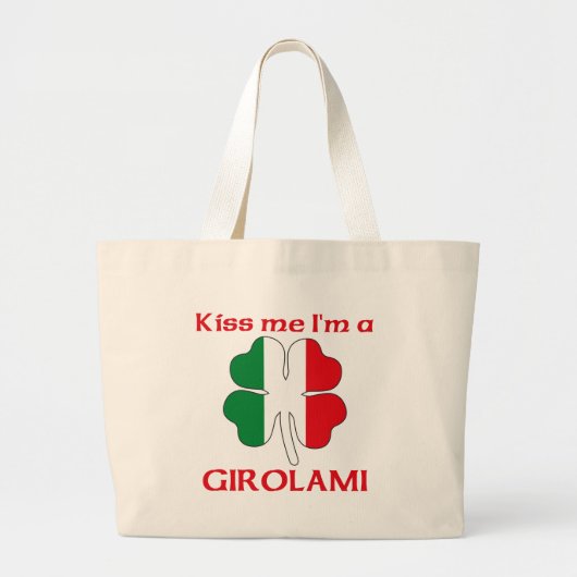 Italiaans Kus Ik ben Girolami Grote Tote Bag (Voorkant)