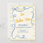 Italiaans kust vrijgezellenweekend kaart (Voorkant)