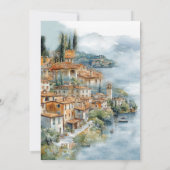 Italiaans kustafscheidsfeestje voor een vrijgezell kaart (Achterkant)