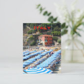 Italiaans kuststrand briefkaart (Staand voorkant)