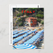 Italiaans kuststrand briefkaart (Voorkant / Achterkant)