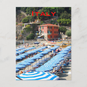 Italiaans kuststrand briefkaart