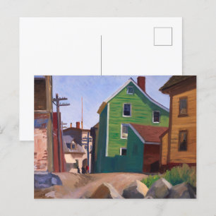 Italiaans kwartier, Gloucester   Edward Hopper   Briefkaart