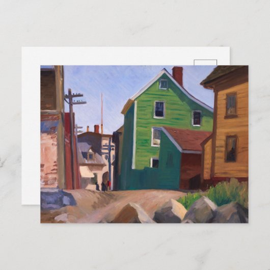 Italiaans kwartier, Gloucester | Edward Hopper | Briefkaart (Voorkant / Achterkant)