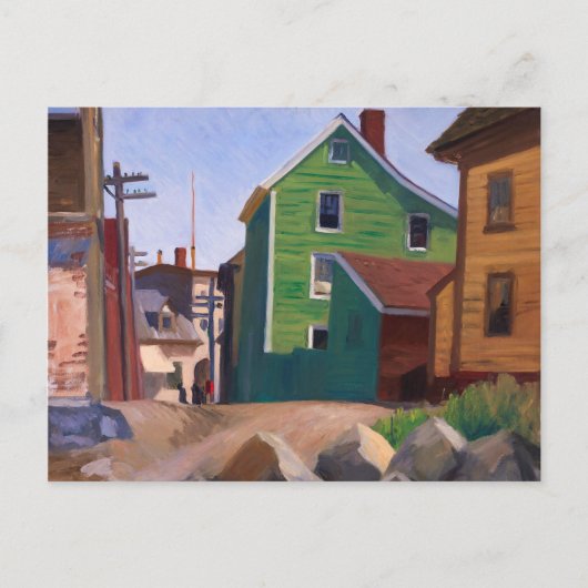 Italiaans kwartier, Gloucester | Edward Hopper | Briefkaart (Voorkant)