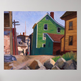 Italiaans Kwartier, Gloucester | Edward Hopper | Poster