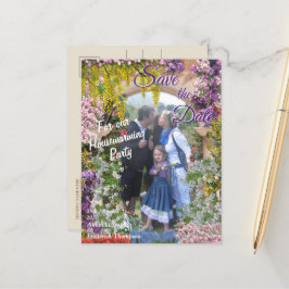 Italiaans land buitenshuis aankondigingskaart