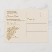 Italiaans land buitenshuis aankondigingskaart (Achterkant)