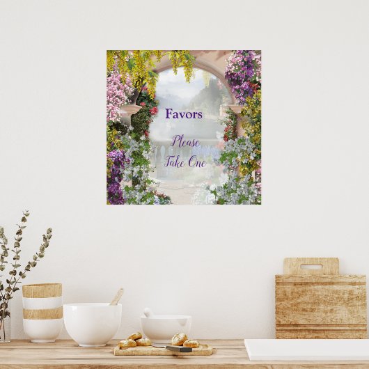 Italiaans land buitenshuis poster (Keuken)