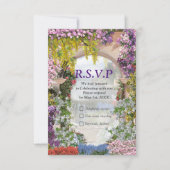 Italiaans land buitenshuis RSVP kaartje (Voorkant)