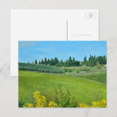 Italiaans land van wijn briefkaart (Voorkant / Achterkant)