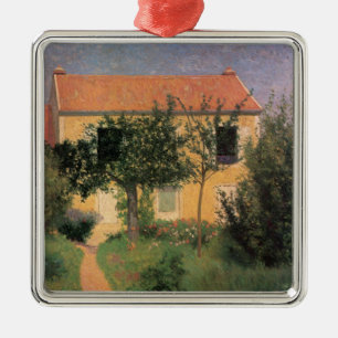 Italiaans landhuis met een rood dak metalen ornament