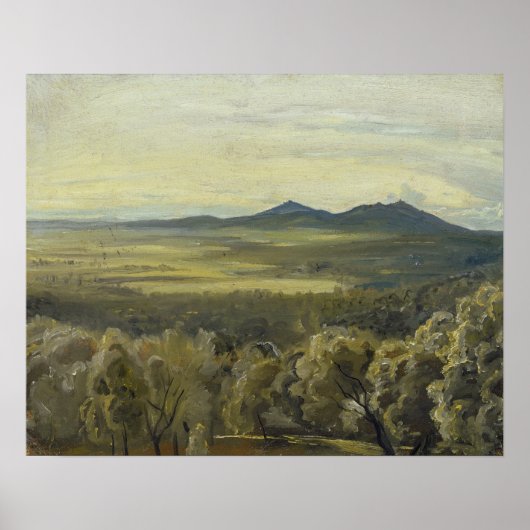 Italiaans landschap, 1833 poster (Voorkant)