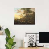 Italiaans landschap - Jan Fine Art Poster (Thuiskantoor)