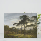 Italiaans landschap met de ringloopbomen (Voogd) Kaart (Staand voorkant)