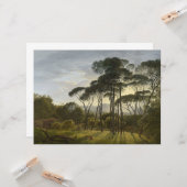 Italiaans landschap met de ringloopbomen (Voogd) Kaart (Voorkant / Achterkant in situ)