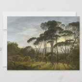 Italiaans landschap met de ringloopbomen (Voogd) Kaart (Voorkant)