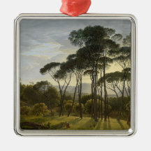Italiaans landschap met de ringloopbomen (Voogd)