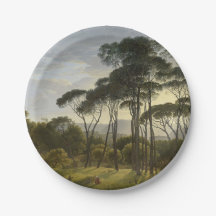 Italiaans landschap met de ringloopbomen (Voogd)