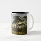 Italiaans landschap met de ringloopbomen (Voogd) Tweekleurige Koffiemok (Voorkant rechts)